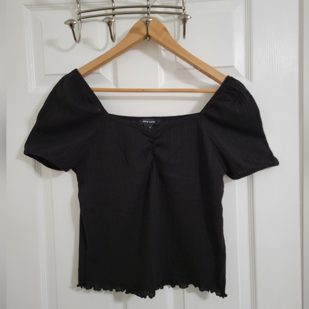 New Look Black Off The Shoulder Top